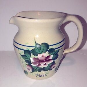 Marshall Pottery Hand Turned Yesteryear “Peace” Creamer